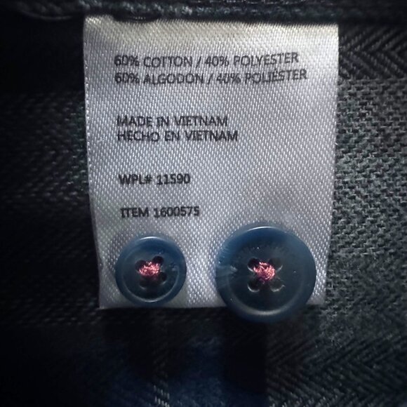 Weatherproof Vintage Mens Plaid Button-Up Shirt Small Green - Picture 9 of 9